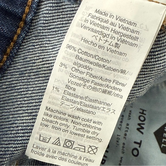 Madewell Jeans Womens 26 TALL Slim Demi Boot Sundale Wash Stretch Denim Casual - Picture 8 of 8